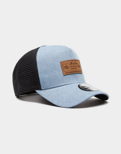 New Era Kšiltovka DENIM LEATHER PATCH TRUCKERNONE
