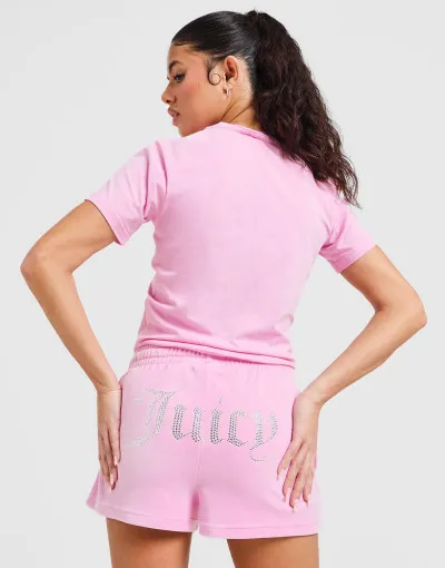 Juicy Couture  Šortky Diamante Heart Logo 