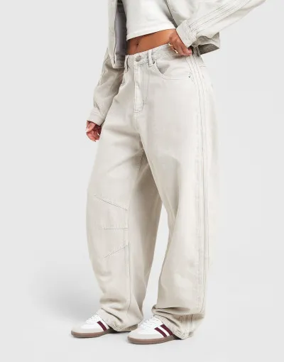 adidas  Kalhoty Barrel Leg Denim 